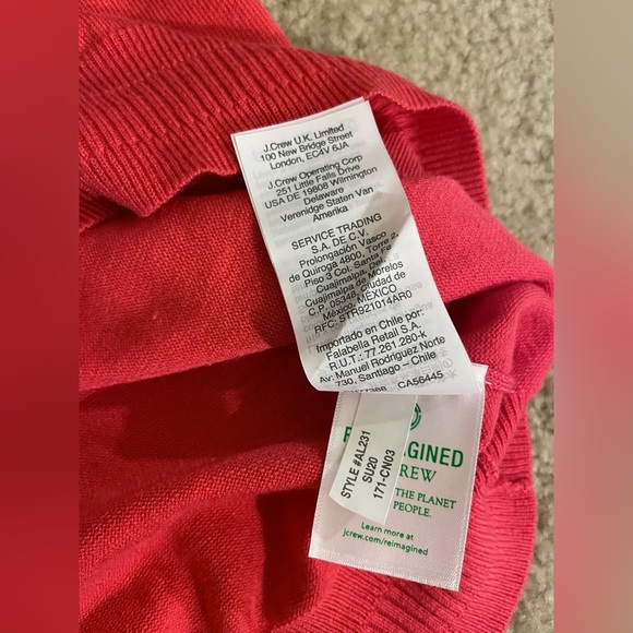 J. Crew Short-sleeve silk-blend crewneck sweater Size Medium Item AL231 - Picture 7 of 10